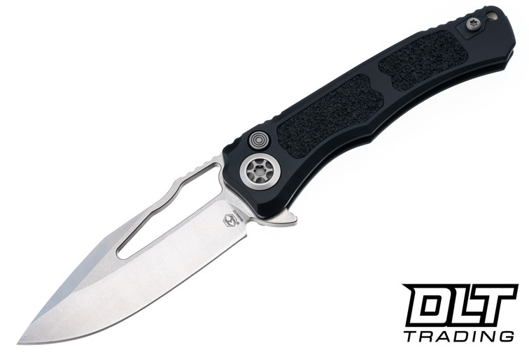 Heretic Wraith V4 S/E Manual - Stonewash MagnaCut Blade - Black Aluminum - Grip Tape Inlay