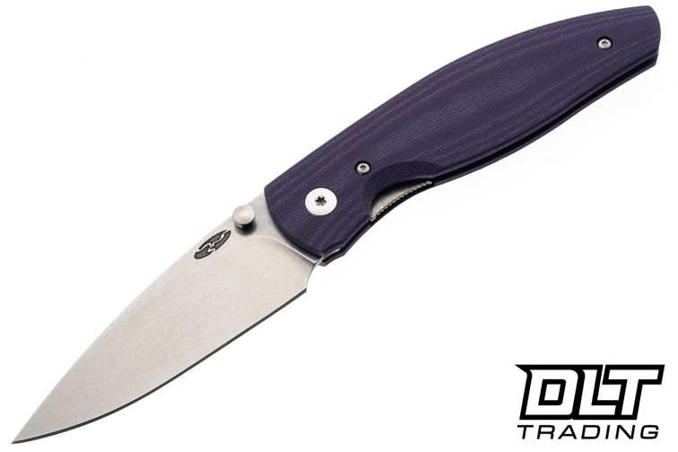 Three Rivers Manufacturing Atom Magnacut - Linerlock - 3D Smooth Contoured - Popsicle Purple G-10