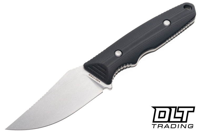 Vosteed H-Back - Black G-10 - Stonewash Nitro-V Blade