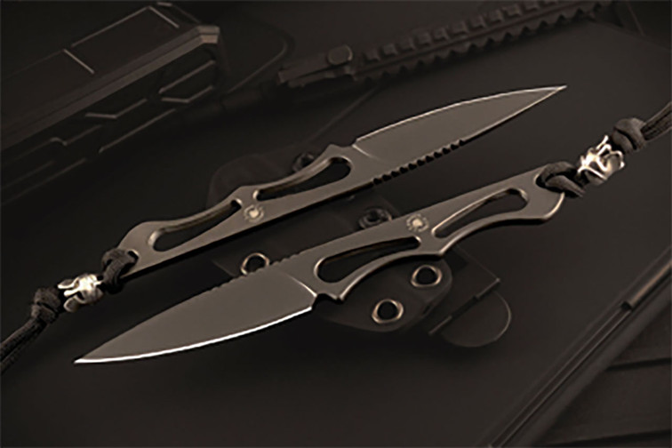 Spartan Blades Willow - Black PVD Elmax - Black Kydex Sheath