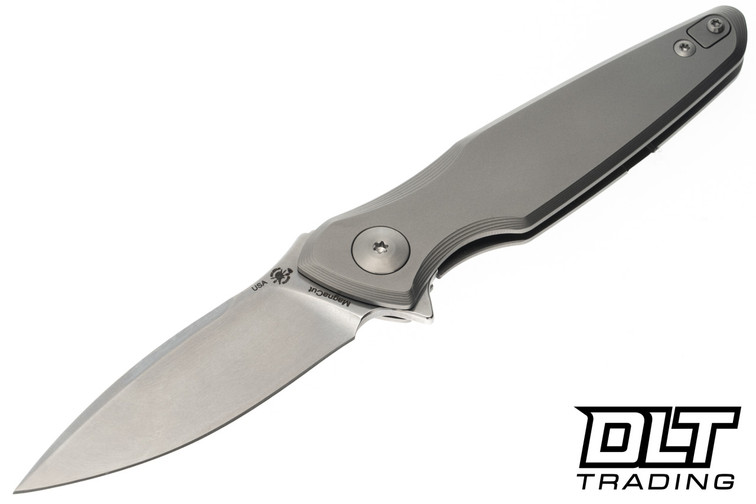 Spartan Blades Pandia - Stonewashed Titanium - Stonewashed MagnaCut Blade