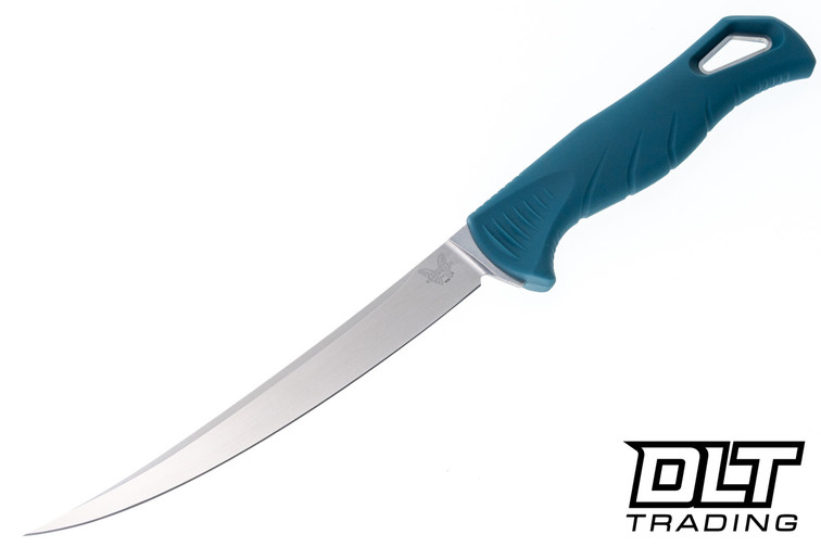 Benchmade Fishcrafter - Depth Blue Santoprene - 5" Trailing Point