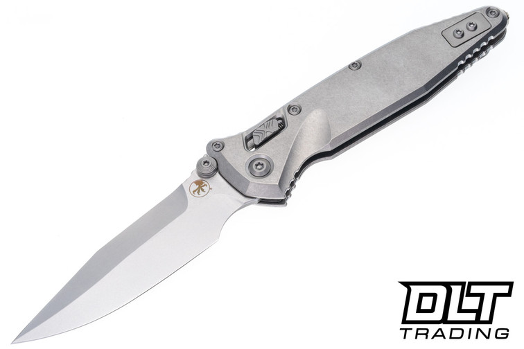 Microtech 160RLS-10SMS2 Socom Ram-Lok - Stonewash Titanium - Bronze Accents - Stonewash Blade - Marfione Select