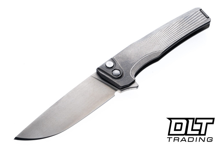 MachineWise Sonora - Raw Ti Bolster - Stonewash Sunray Titanium - Lightwash S90V Blade #1837