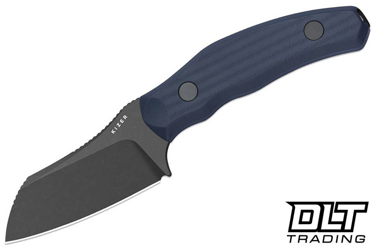 Kizer Bulldog Fix - Blue G-10 - PVD Coated 14C28N Sheepsfoot Blade