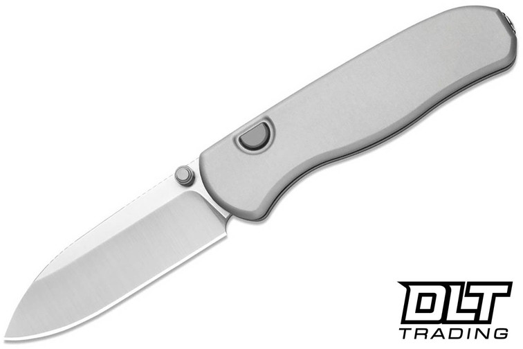 Kizer Drop Bear Zero - Gray Aluminum - Satin Elmax Drop Point Blade