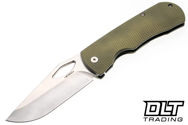 McNees Dixon MagnaCut - Atomic Bronze & Green Diamond Titanium - Satin Hardware - Satin Stonewash Blade
