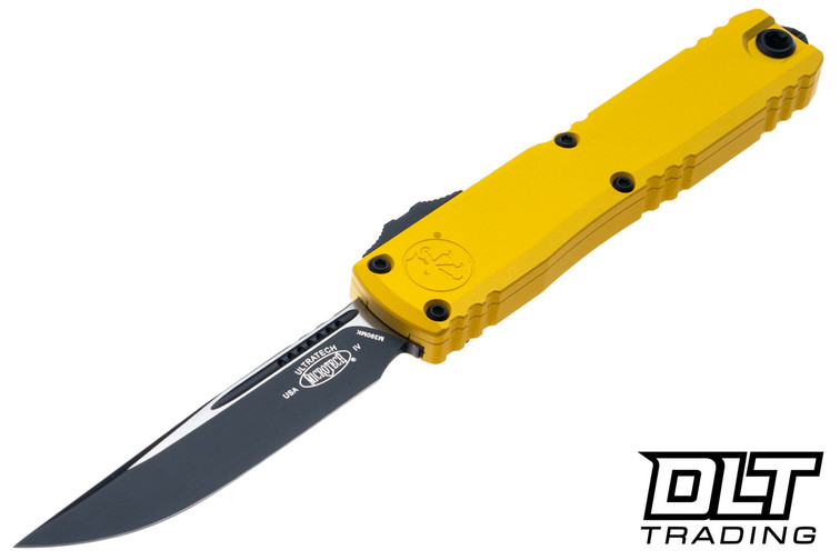 Microtech 11214-1YW Ultratech Gen IV S/E - Yellow Handle - Black Blade