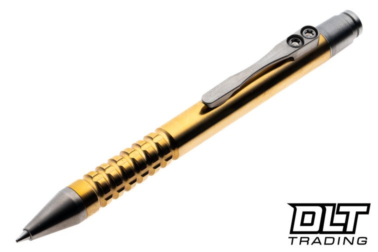 Griffin Mini Click Pen - Satin Brass