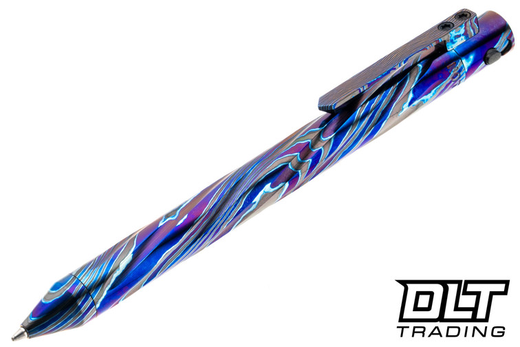 Nottingham Tactical TiButton Exotic #800 - Pilot G2 Full Size - Dark Ti  Full Spiral Flute - Right Hand Double Lock