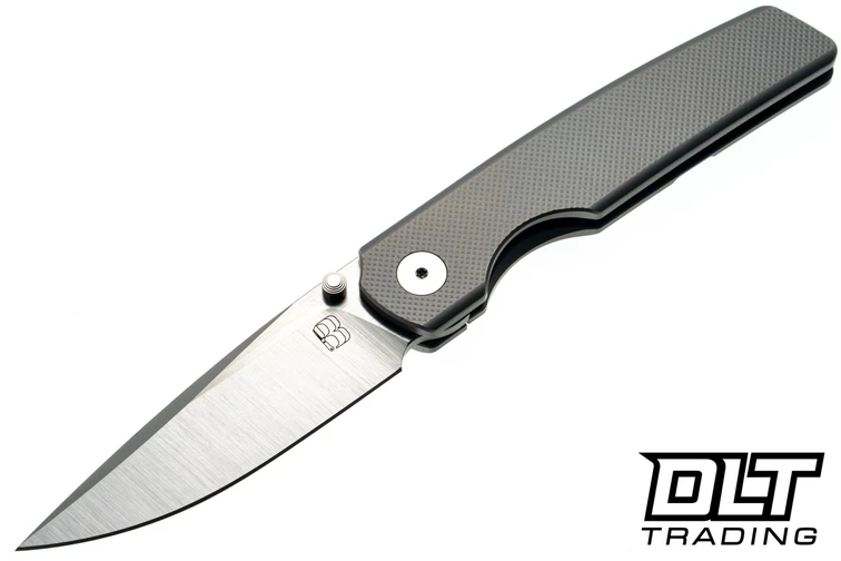 BergBlades Sweeney 2.0 - Bead Blasted Diamond Titanium - Belt Satin MagnaCut Blade