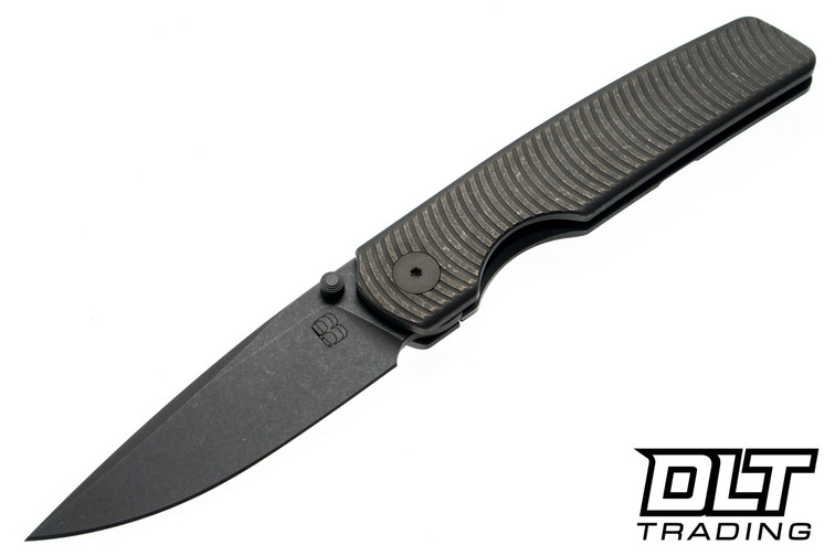 BergBlades Sweeney 2.0 - Dark Stonewash Swirl Titanium - Dark Stonewash MagnaCut Blade
