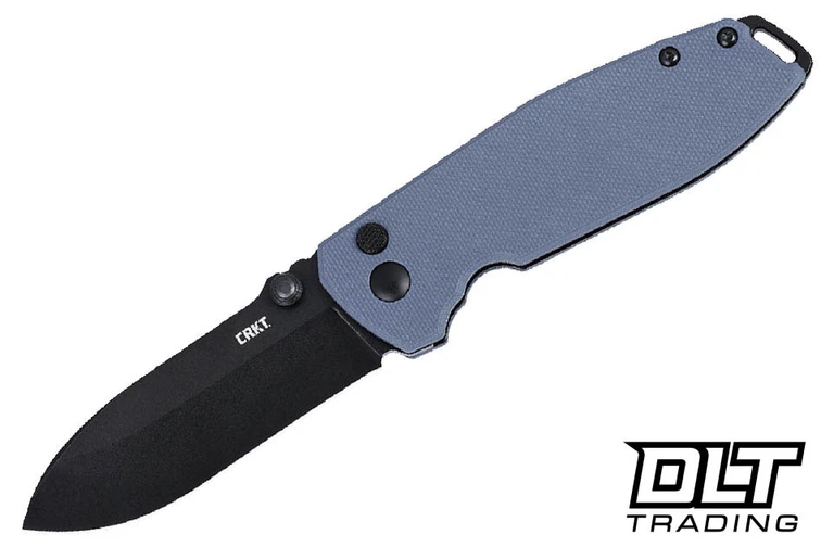 CRKT Squid Button Lock - Gray G-10 - Oxide D2 Blade