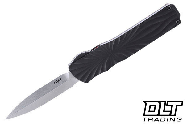 CRKT Twist Tighe Compact Auto - Rose Quartz Carbon Fiber - Black