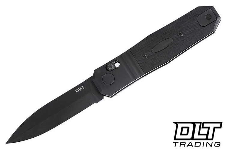 CRKT Redemption Compact Crossbar Lock - Black G-10 - Black SS Bolster - Black MagnaCut Blade