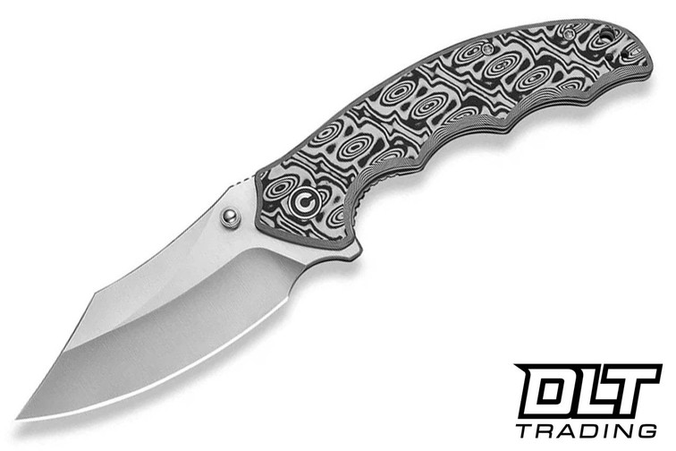 CIVIVI Knives 24068-3 Pentad Flipper - Black/White Vortex Micarta - Satin Nitro-V blade