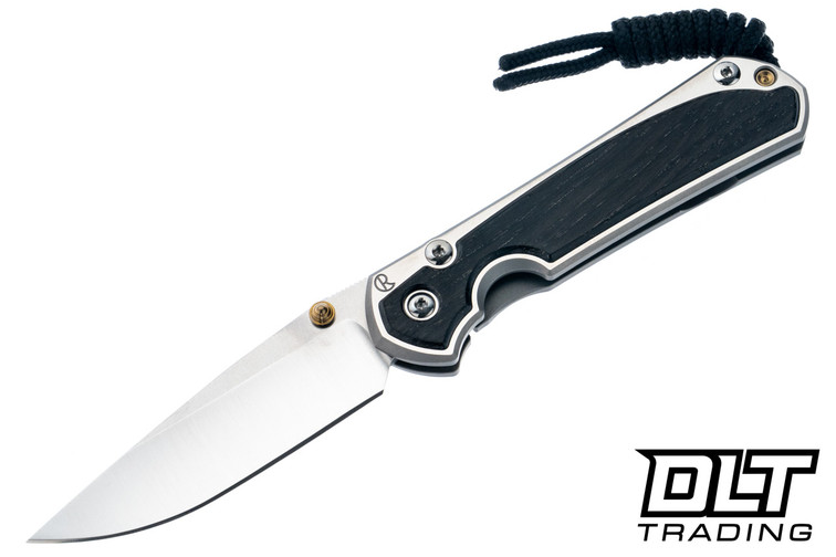 Chris Reeve Small Sebenza 31 - Polished Titanium & Blade - Bog Oak