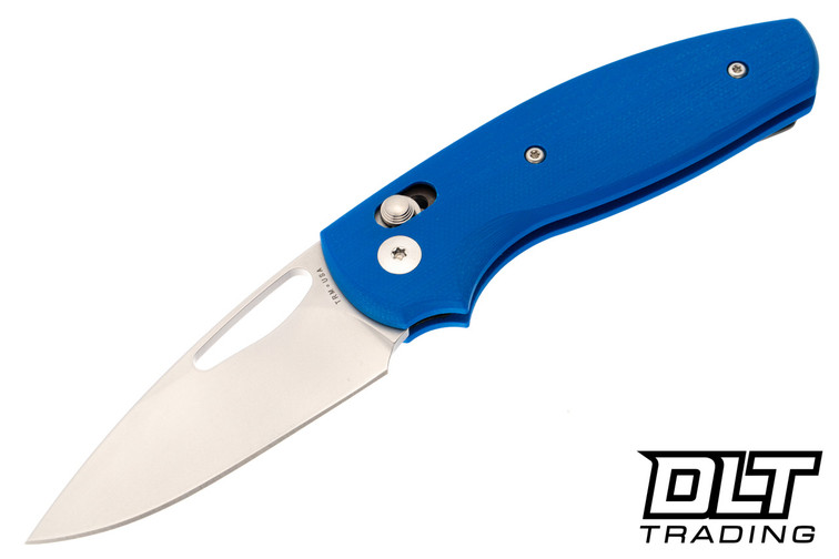 Three Rivers Manufacturing Bulldog Rev-B MagnaCut - 3D Contoured Lizard Skin - Royal Blue G-10