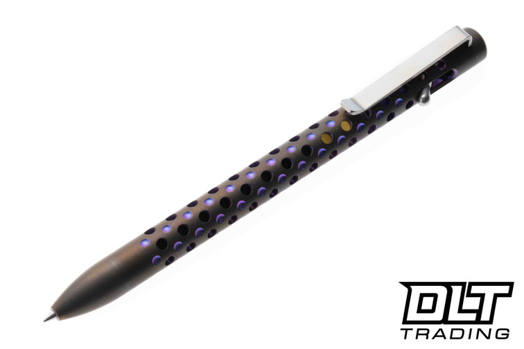 Tactile Turn Divot Switch Pen - Dual Tone Titanium