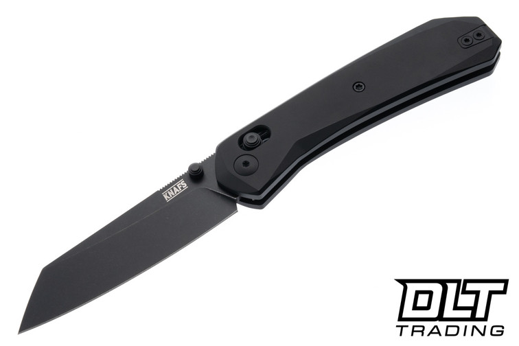 KNAFS Lander 2 - Black Aluminum - Reverse Tanto Elmax Blade - DLT