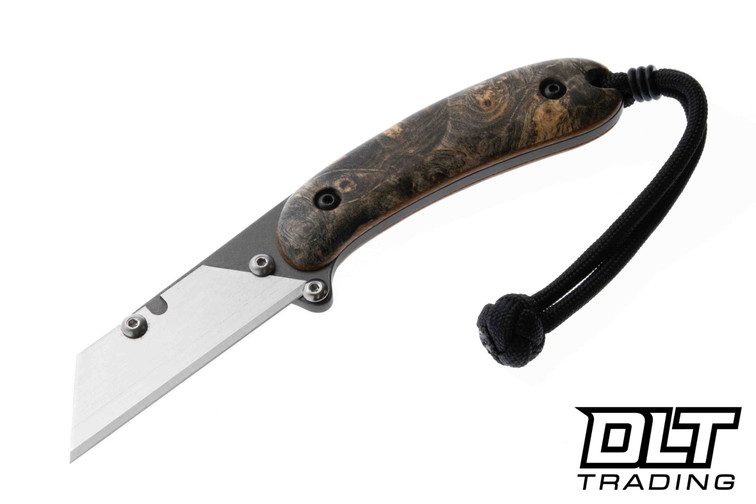 Banzelcroft MEK - Buckeye Burl - Canvas Micarta Liner