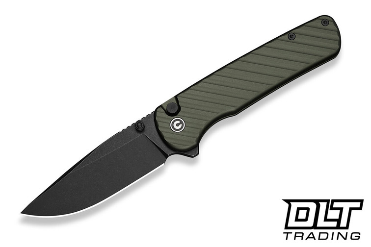 CIVIVI Knives Iron Tide - Forest Green Aluminum - Black Stonewashed 14C28N Blade