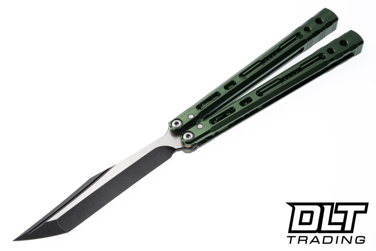 LDY Knives Sirius V4.5 - Tanto - Green Vertical Aluminium