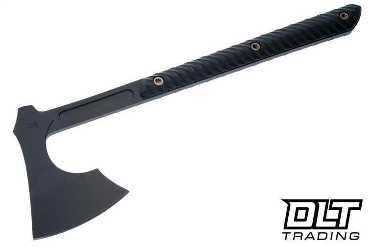 RMJ Tactical Raven 80CrV2 - Graphite Black Cerakote - Black G-10
