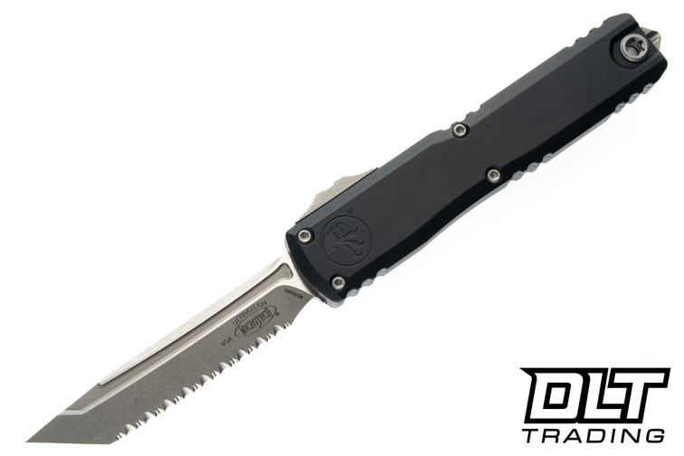 Microtech Ultratech ZBP T/E - Black Handle - Apocalyptic Blade - 1123-12AP