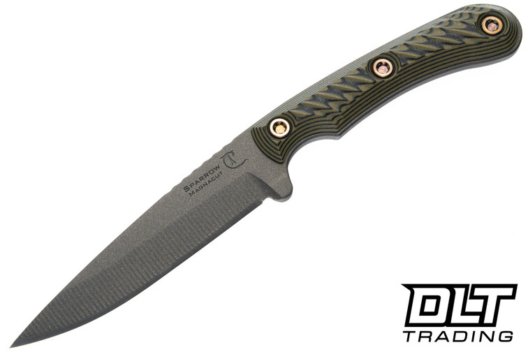 RMJ Tactical Sparrow MagnaCut - Tungsten Cerkote - Dirty Olive G-10