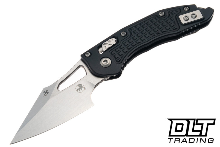 Microtech Mini Stitch Ram-Lok - Black Frag Handle - Stonewashed Blade - 169MRL-10FR