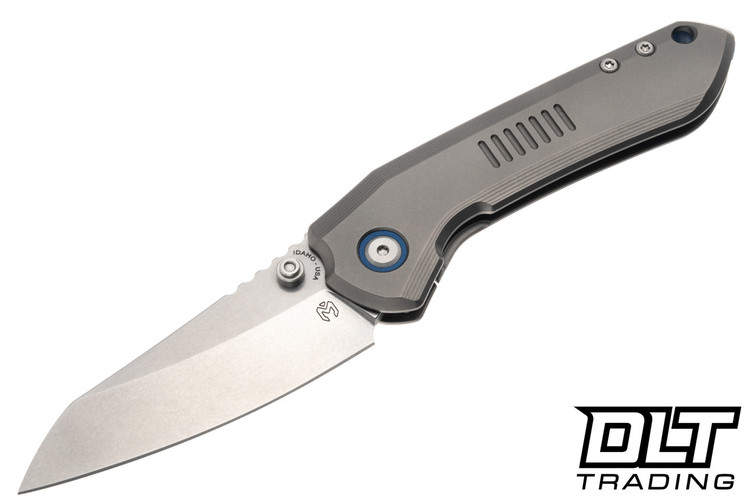 Millit Overland - Zirblast Titanium - Blue Collar & Backspacer - MagnaCut Stonewash Blade