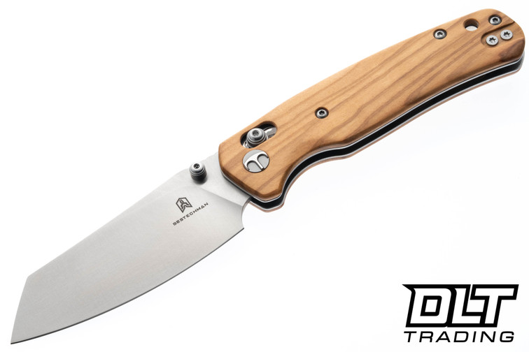 Bestechman Cicada's Wing - Olive Wood - Satin 10Cr15MoV Blade