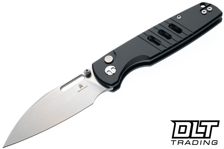 Bestechman Vector - Black Anodized Aluminum - Stonewashed D2 Blade