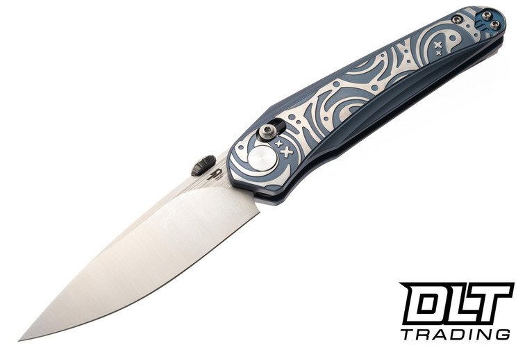 Bestech Knives Mothus - Blue Titanium - Satin M390 Blade