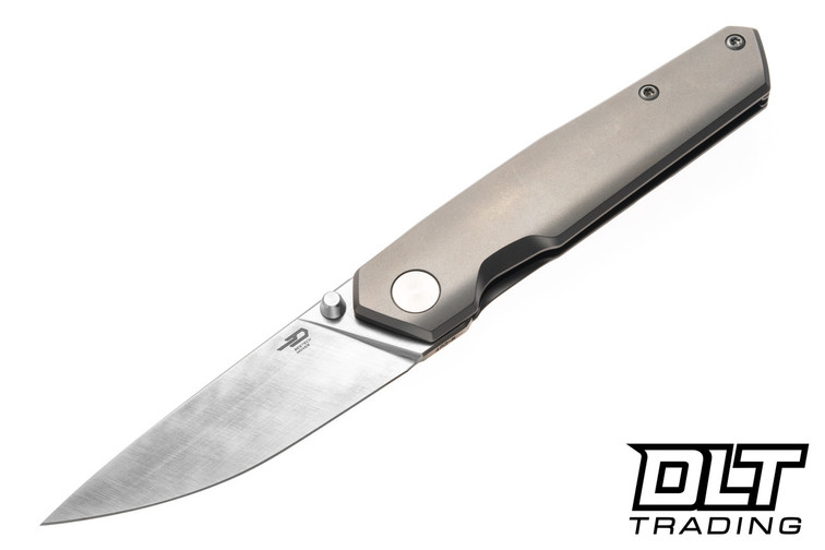 Bestech Knives Vulpex VK-KUZE - Bead Blasted Titanium - Satin MagnaCut Blade