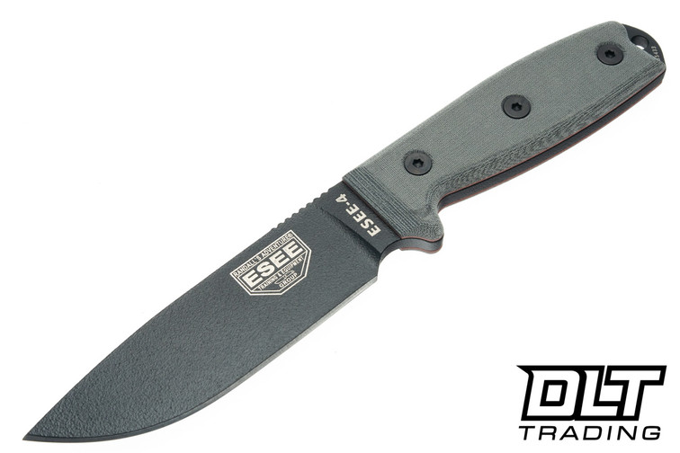 ESEE 4 - Black Blade - Black Micarta Handle - Black Sheath