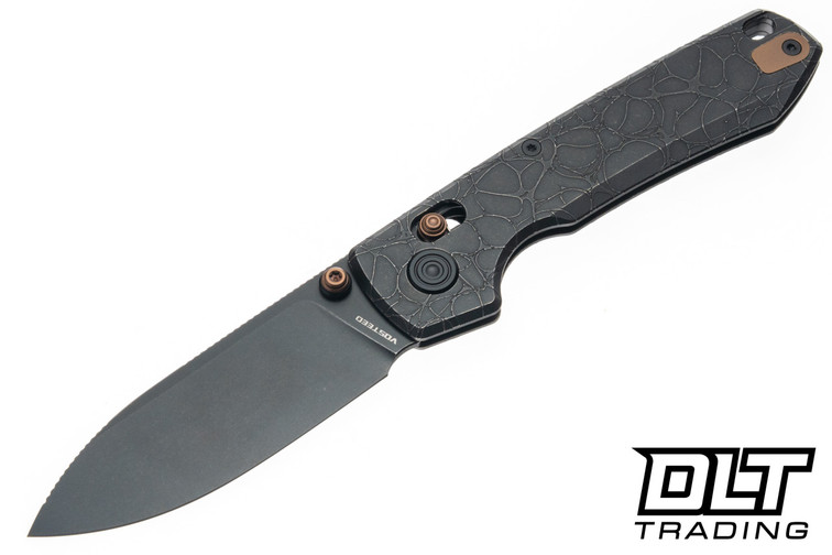 Vosteed Raccoon TiSlim - Acid Wash Black Titanium - Black Stonewashed S35VN Blade