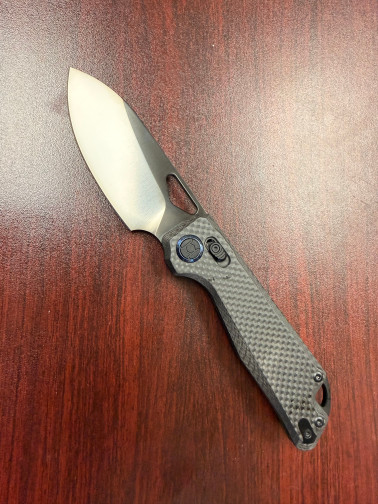 Kunwu Pulsar XL Carbon Fiber - Satin DLC Elmax Blade - KUNX705XL-F (Insider)