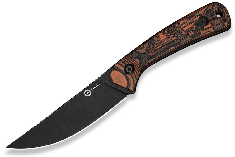 Civivi Carveth C25040-2 - Orange & Black G-10 - Black Stonewash AEB-L Blade