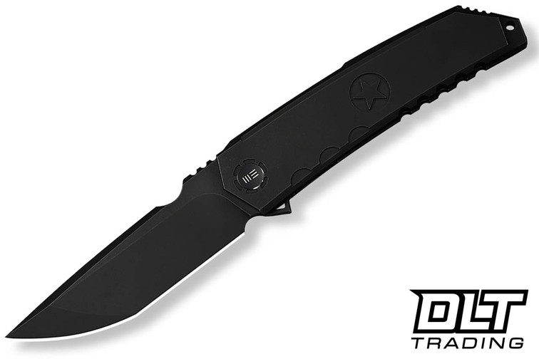 WE Knife Capstan WE24047-1 - Black Titanium - Black Stonewashed M390 Blade