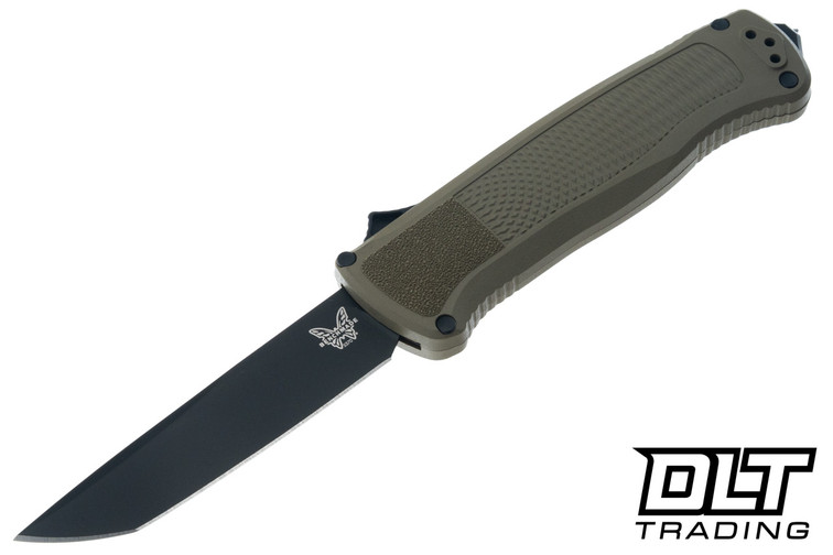 Benchmade Shootout 5370BK-11 - Ranger Green Grivory - Black DLC S30V Tanto Blade