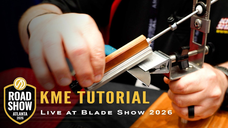 KME Sharpening System Tutorial at Blade Show 2026: Setup, Angles & Tips with the KME Team