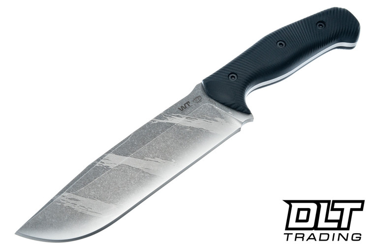 WTG Wolverine Gen 2 - K329 Vintage Tiger Stripe Blade - Black G-10 Textured Grip - Black Kydex