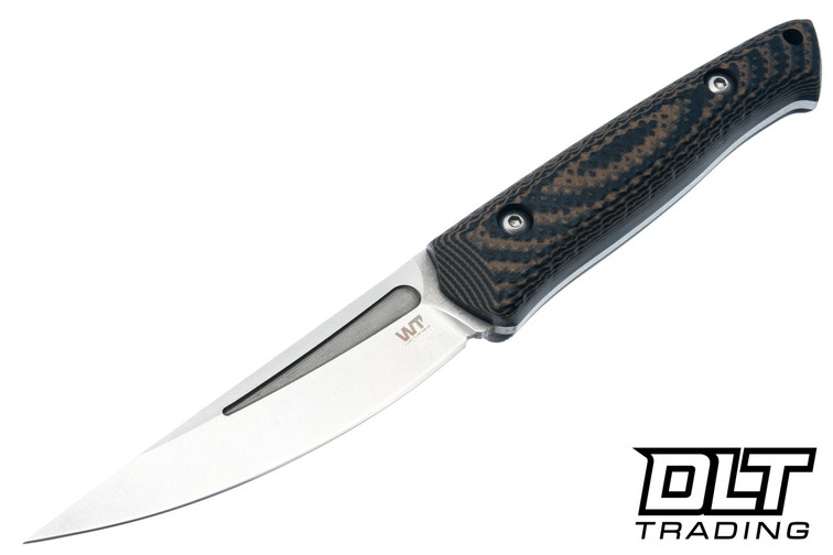 WTG Nijukko Gen 2 - AEB-L Stonewashed Blade - Tiger Stripes Gator Grip - Black Carbon Fiber Kydex