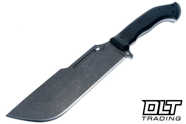WTG Ares-NC - SK85 Dark Washed Blade - Black G-10 Gator Grip - Black Kydex