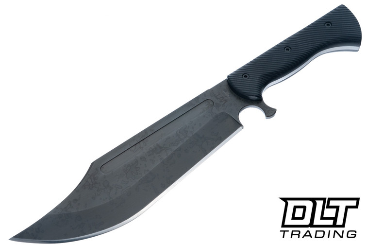 WTG V-44X Gen 3 - SK85 Hand Rub APO Finished Blade - Black G-10 Textured Grip - Black Kydex