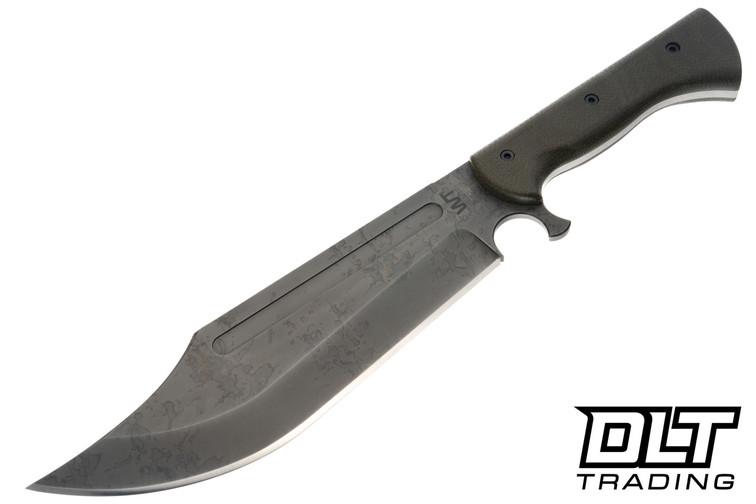 WTG V-44X Gen 3 - SK85 Hand Rub APO Finished Blade - OD Green Burlap Canvas Micarta - OD Green Kydex