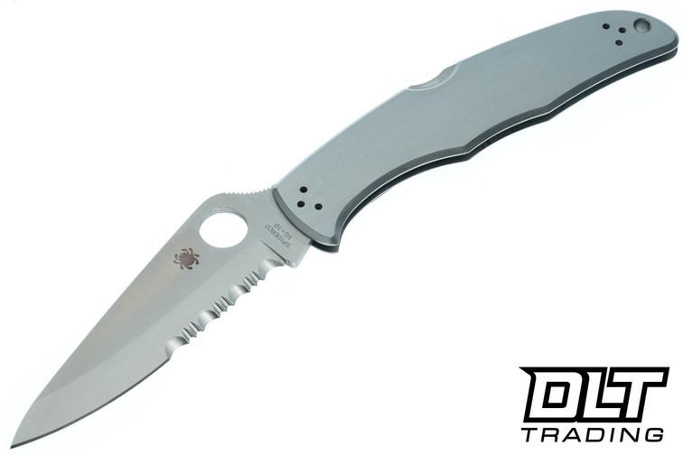 Spyderco Endura Partially Serrated Stainless Steel Handle #1 (Insiders)