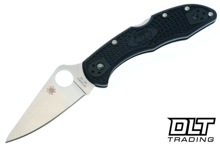 Spyderco Delica Flat Ground Black (Insiders)